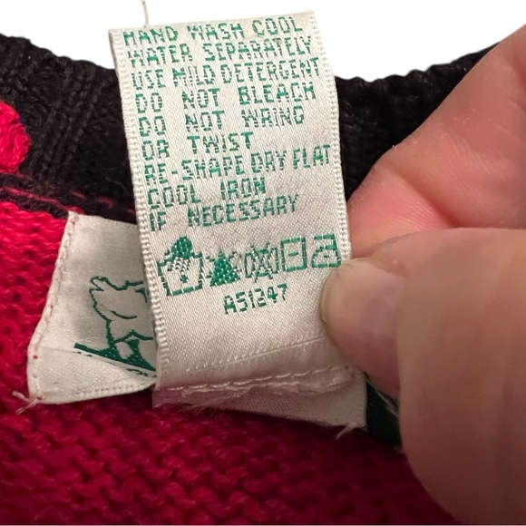 Vintage Quacker Factory Farmhouse Barn Animals Zippered Cardigan Sweater Medium - Picture 7 of 7